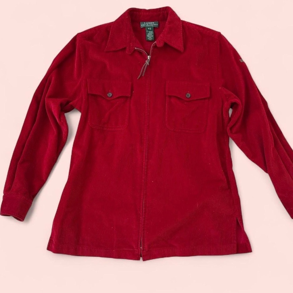 Ralph Lauren Women's Red Utility corduroy Jacket
